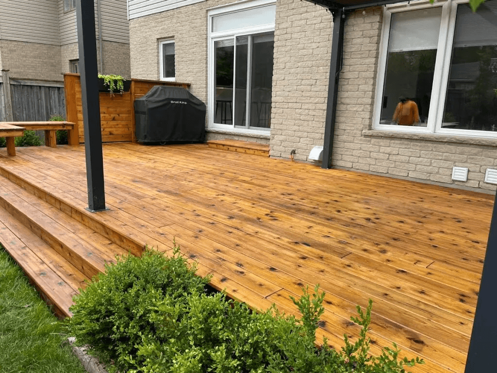 Deck Refinishing service by Toronto Deck Stainers — GTA