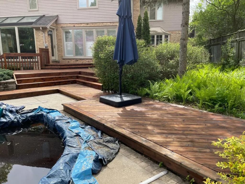 Deck Restoration service by Toronto Deck Stainers — GTA